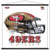 Trends International NFL San Francisco 49ers - Drip Helmet 20 Wall Poster, 22.375" x 34", Premium Print and Black Hanger Bundle view 1