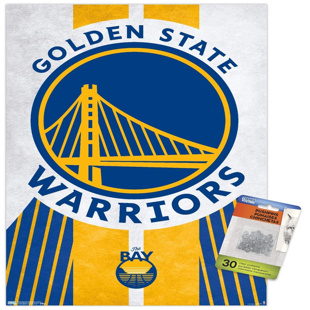 NBA Golden State Warriors - Logo 19 19 Wall Poster with Push Pins