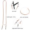 Jmkcoz Eyeglass Chain Holder Necklace Strap Sunglass Eyewear Retainer Lanyards 80cm Glasses Chain String Cord Rose Gold view 2