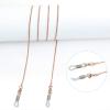 Jmkcoz Eyeglass Chain Holder Necklace Strap Sunglass Eyewear Retainer Lanyards 80cm Glasses Chain String Cord Rose Gold view 4