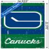 NHL Vancouver Canucks - Retro Logo 13 Wall Poster with Push Pins view 2