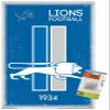 NFL Detroit Lions - Retro Logo 14 Wall Poster with Push Pins view 1