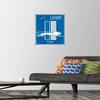 NFL Detroit Lions - Retro Logo 14 Wall Poster with Push Pins view 2