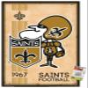 NFL New Orleans Saints - Retro Logo 14 Wall Poster with Push Pins view 1