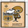 NFL New Orleans Saints - Retro Logo 14 Wall Poster with Push Pins view 3