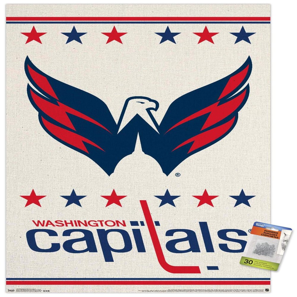 NHL Washington Capitals - Logo 14 Wall Poster with Push Pins
