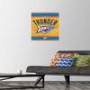 Trends International NBA Oklahoma City Thunder - Logo 14 Wall Poster, 14.72" x 22.37", Premium Poster & Push Pin Bundle view 2