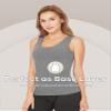 MANCYFIT Thermal Tank Top for Women Fleece Cami Shirt Sleeveless Camisole Base Layer Seamless Warm Vest Scoop Neck Gray X-Small view 2