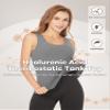 MANCYFIT Thermal Tank Top for Women Fleece Cami Shirt Sleeveless Camisole Base Layer Seamless Warm Vest Scoop Neck Gray X-Small view 4