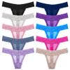 WKFIINM Pack 10 Lace Thongs for Women Floral Pattern Waist Woman Underwear Plus Size Panties view 1