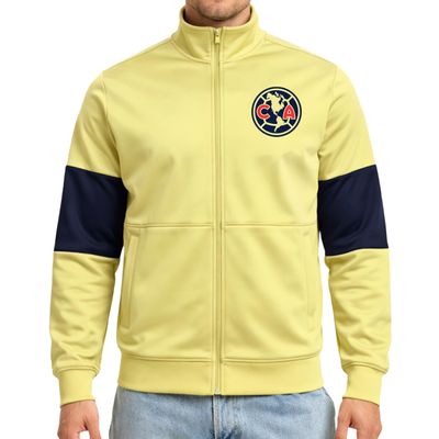 Icon Sports Officially Licensed Club America Soccer Track Jacket - Unisex Adult - CA49TJ Yellow M