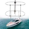 Stainless Steel Double Fender Holder,Boat Folding Fenders Fit for 7'' Diameter Fender,7/8''-1'' Rail (S) view 1