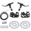 SENQI Aluminum Alloy Disc Brake Kit Front and Rear for Mountain Bikes Folding Bikes Bicycle Brake Kit Mechanical Disc Brake Set view 1