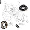 Golf Cart Brake Assembly,Rear Brake Cluster for Club Car DS and Precedent 1995 UP OEM#101823301 103380202 view 4