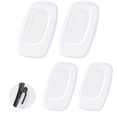Betterun 2 Pairs White Soft Silicone Replacement Nose Pads for Costa South Point/Flagler/Ponce;for Oakley Cartridge/Spindle/Latch Key Glasses