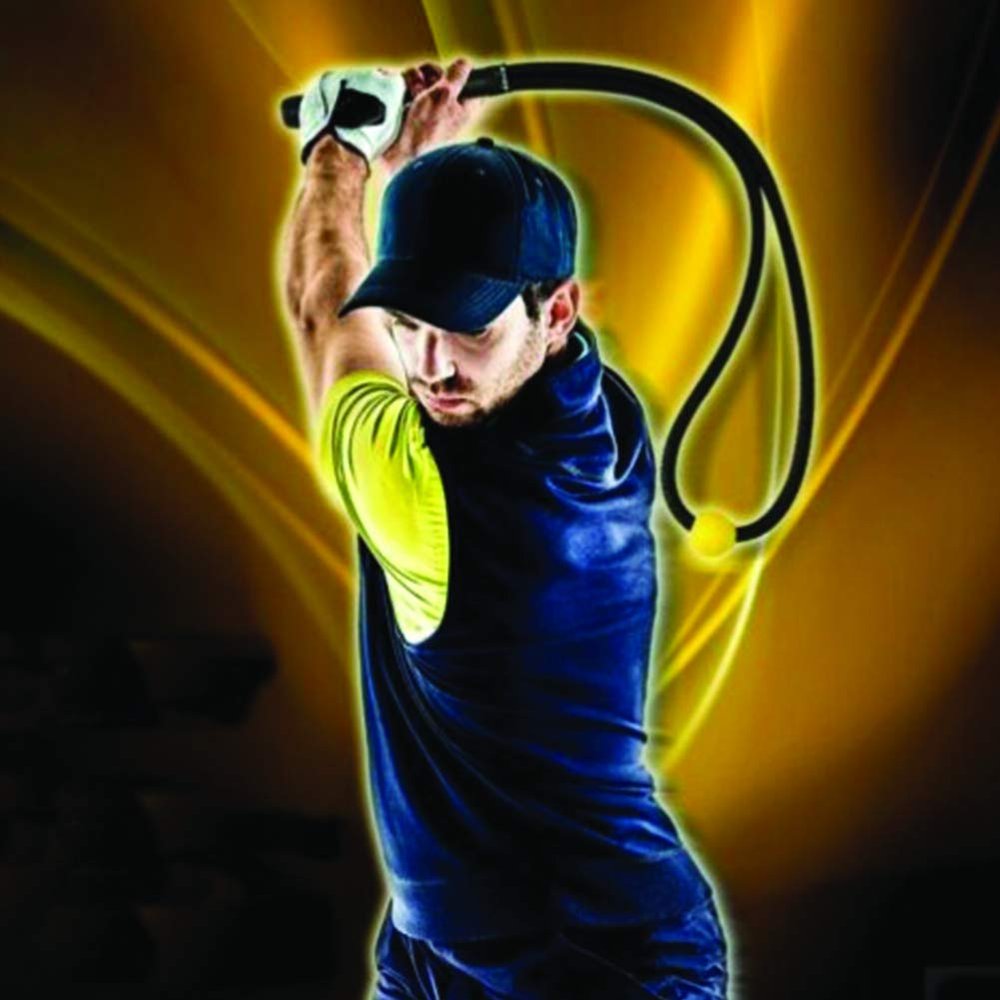 Rookie Golf Swing Practice Long Distance Ropes Luxury Golf Swing Ropes Golf Supplies Golf Traning Equipments Golf Rope Swing Exerciser Golf Swing Training Aid (Small(35"))