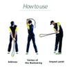 Rookie Golf Swing Practice Long Distance Ropes Luxury Golf Swing Ropes Golf Supplies Golf Traning Equipments Golf Rope Swing Exerciser Golf Swing Training Aid (Small(35")) view 4