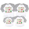 Christmas Matching Shirt for Family Santa Goose with Scarf Printed Funny Xmas Raglan Shirt view 4