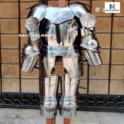 Nautical-Mart LARP Suit Of Armor- Gothic wearable Suit Of Armor