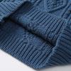 Moru Toddler Girls Boys Fall Winter Cute Cable Knit Pullover Sweaters Jacket 2-7 Years (Blue, 3-4 Years) view 4
