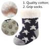 Cottock 3 Pairs Toddler Girl Boy Sherpa-lined Fuzzy Socks Anti Skid with Grips, Baby Girl Boy Christmas Socks Kids Slipper Socks (4-6 years, 3 pairs boys) view 3