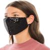 Beyond Trim 3 Pack Adult Women Face Covering Glitter Fabric Cloth Protection Cover Reusable Washable Breathable MA1027 Bur/GOL/Blk view 2