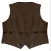 Gioberti Men's Formal Suit Vest Fit for Business or Casual Dress, Light Brown, 4X-Large view 3