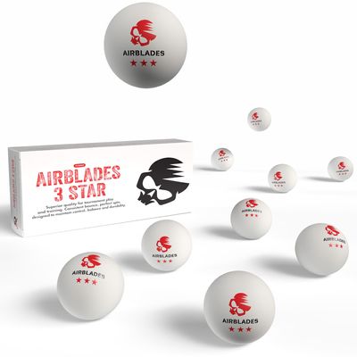 AirBlades 3 Star Ping Pong Balls | 10 Pack High Performance, Table Tennis Balls for Tournament Play & Training | Advanced ABS Plastic | Regulation Standard Ping Pong Balls