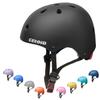 CELOID Kids Bike Helmet,Toddler Skateboard Helmets for Ages 8-14 Years Boys GirlsAdjustable Multi-Sport Bicycle Skateboarding Football Roller Skating Scooter Rollerblade Balance Bike Helmet,Black view 1