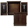 American Legend Traditional Dartboard Cabinet, brown view 3