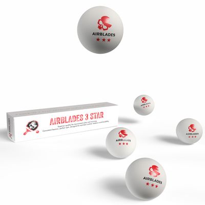 AirBlades 3 Star Ping Pong Balls | 5 Pack High Performance, Table Tennis Balls for Tournament Play & Training | Advanced ABS Plastic | Regulation Standard Ping Pong Balls
