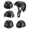 CELOID Kids Bike Helmet,Toddler Skateboard Helmets for Ages 5-8-9 Years Boys Girls,Adjustable Multi-Sport Bicycle Skateboarding Football Roller Skating Scooter Rollerblade Balance Bike Helmet,Black view 2