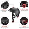 CELOID Kids Bike Helmet,Toddler Skateboard Helmets for Ages 5-8-9 Years Boys Girls,Adjustable Multi-Sport Bicycle Skateboarding Football Roller Skating Scooter Rollerblade Balance Bike Helmet,Black view 3