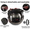 CELOID Kids Bike Helmet,Toddler Skateboard Helmets for Ages 5-8-9 Years Boys Girls,Adjustable Multi-Sport Bicycle Skateboarding Football Roller Skating Scooter Rollerblade Balance Bike Helmet,Black view 4