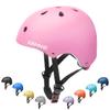 CELOID Kids Bike Helmet,Toddler Skateboard Helmets for Ages 5-8-9 Years Boys GirlsAdjustable Multi-Sport Bicycle Skateboarding Football Roller Skating Scooter Rollerblade Balance Bike Helmet,Pink view 1