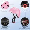 CELOID Kids Bike Helmet,Toddler Skateboard Helmets for Ages 5-8-9 Years Boys GirlsAdjustable Multi-Sport Bicycle Skateboarding Football Roller Skating Scooter Rollerblade Balance Bike Helmet,Pink view 3
