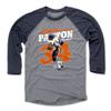 500 LEVEL Walter Payton 3/4 Sleeve T-Shirt (Baseball Tee, XXX-Large, Navy/Heather Gray) - Walter Payton Sweetness Retro WHT view 1