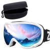ZIONOR Ski Goggles with a Hard EVA Protection Case view 1