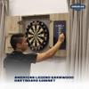American Legend Barnwood Dartboard Cabinet with Wheat Finished Barn Style Doors - Dartboard Not Included view 3