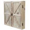 American Legend Barnwood Dartboard Cabinet with Wheat Finished Barn Style Doors - Dartboard Not Included view 4