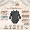 123 Bear Baby Cotton Spandex Long-Sleeve bodysuits unisex boy girl Multipack (Blue 3pk, 18-24 Months) view 3