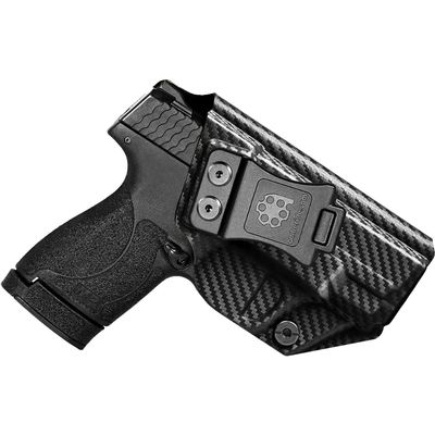 Amberide S&W Shield Plus IWB Holster,Kydex-Boltaron Inside Waistband Fit M&P Shield Plus M2.0 M1.0 3.1" 9mm/.40,Secure Retention,Quick Draw,030 Cant