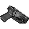 Amberide Glock 19 IWB Holster, Kydex-Boltaron Inside Waistband Holster for Glock 19/19X/44/45/23/32 Gen 15, Concealed Carry, Adjustable 030 Cant, Secure Retention, Low-Print Design view 1