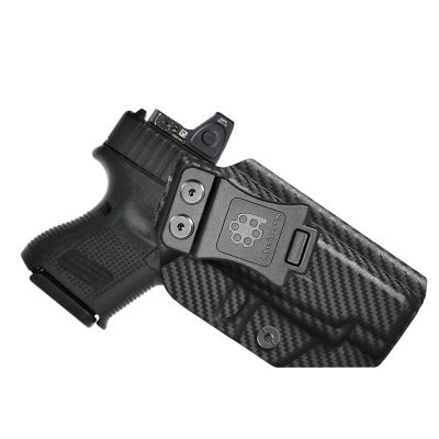 Amberide Glock 26/27/33 IWB Holster,Kydex-Boltaron Inside Waistband Fit Glock 26 27 33 Gen 15,Secure Retention,Quick Draw,030 Cant