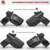 Amberide Taurus G3C/G2C/G2S/PT111 G2/PT140 IWB Holster,Tough KydexBoltaron Inside Waistband Holster for Taurus 9mm/.40 Pistols, Defined Retention Click,030Cant Adjustment,Optics-Ready Compatible view 2