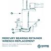 M Marine Tech Tools Mercury Bearing Retainer Wrench Replacement 91-43506T, Removes & Installs Driveshaft Bearing Retainer Nut, Mercury Outboard Tools, Mercruiser Sterndrive Alignment Tool view 4