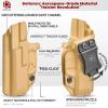 Amberide Glock 26/27/33 IWB Holster,Kydex-Boltaron Inside Waistband Fit Glock 26 27 33 Gen 15,Secure Retention,Quick Draw,030 Cant view 4