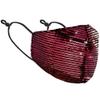 metaltree98 Womens Ladys Sequin Multi Color Fashion Bling Face Nose Mask With Adjustable Ear Loops Washable Reusable Breathable (Red) view 1