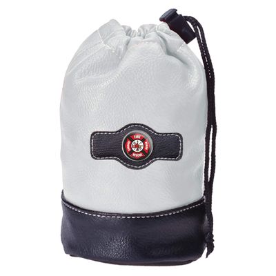 Clip Wipes Fire Department Golf Pouch with Drawstrings | First Responder Golf Accessories Pouch (White-Seal)