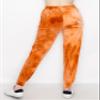 ALWAYS Women's Ribbed Tie Dye Jogger Pants - Rib Knit Active Track Lounge Sweatpants Ruby 2XL view 4